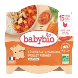 Plat bébé dès 15 mois Poulet Basquaise Bio BABYBIO