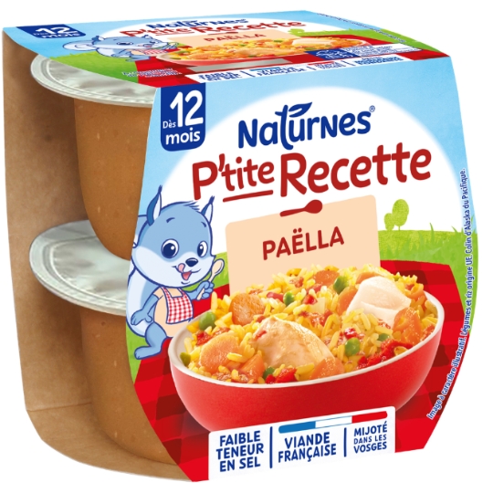 Plat bébé dès 12 mois Paëlla P'tite recette NATURNES