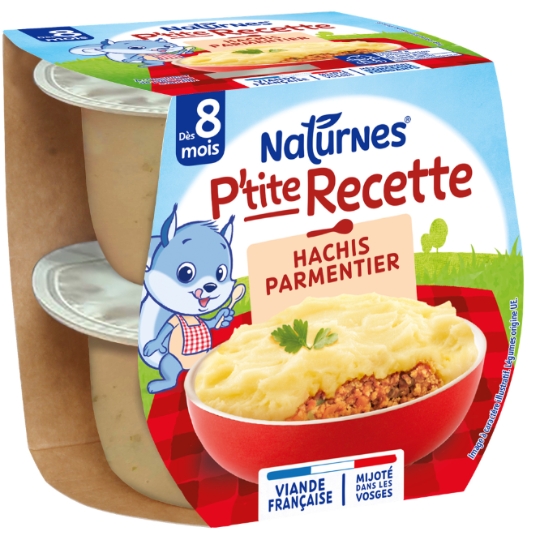 Plat bébé dès 8 mois Hachis Parmentier P'tite recette NATURNES