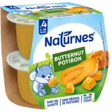 Purée de Légumes Butternut Potiron pour Bébé Dès 4 Mois NATURNES