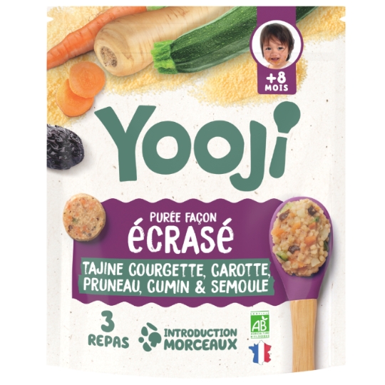 Plat bébé Dès 8 mois Purée Morceaux Ecrasés Tajine Bio YOOJI