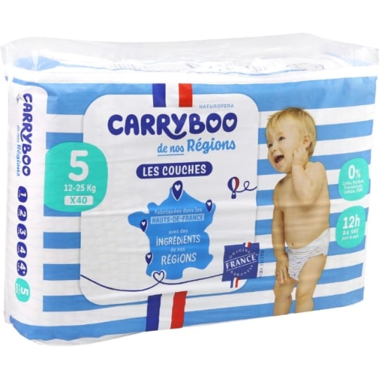 Couches Bébé Taille 5 12-25kg CARRYBOO