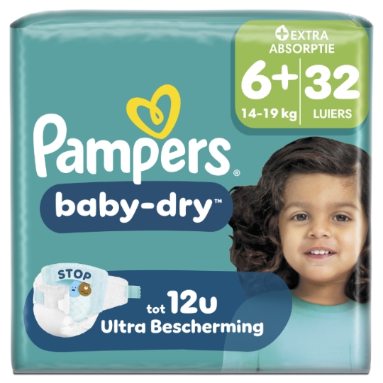 Couches Bébé 14-19kg Taille 6+ Baby Dry PAMPERS