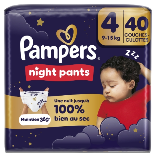 Couches-Culottes 9-15kg Taille 4 Night Pants PAMPERS