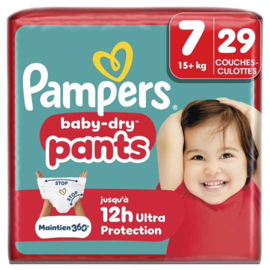 Couches-Culottes 15kg+ Taille 7 Baby Dry Pants PAMPERS