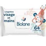Lingettes bébé Nettoyantes Mains et Visage BIOLANE