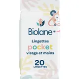 Lingettes bébé Nettoyantes Visage et Mains pH physiologique BIOLANE