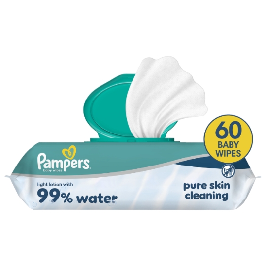 Lingettes pour Bébé 99% d'Eau PAMPERS