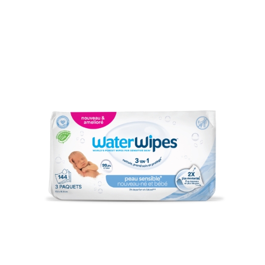 Lingettes Bébé Peaux Sensibles WATERWIPES