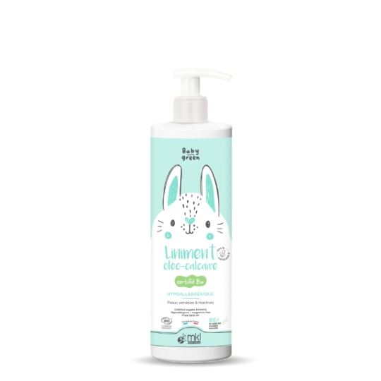 Liniment Oléo-Calcaire pour Bébé Bio Hypoallergénique pour Peaux Sensibles & Réactives MKL GREEN NATURE