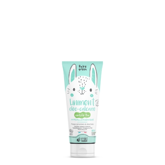 Liniment Oléo-Calcaire pour Bébé Bio Hypoallergénique pour Peaux Sensibles & Réactives MKL GREEN NATURE