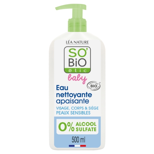 Eau micellaire bébé Nettoyante Apaisante Aloe Vera Peaux Sensibles Bio SO BIO ETIC
