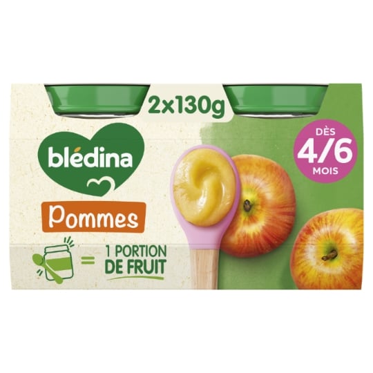 Compote bébé dès 4/6 mois Pomme BLEDINA