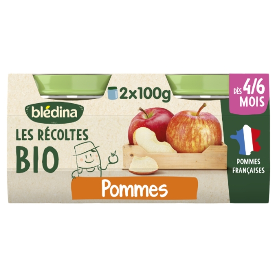 Purée de Fruits Bébé Pomme dès 4/6 mois BLEDINA