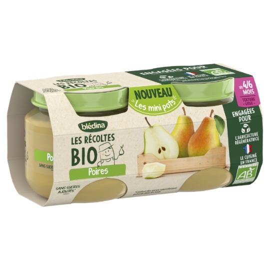 Purée de Fruits Bébé Poire dès 4/6 mois BLEDINA