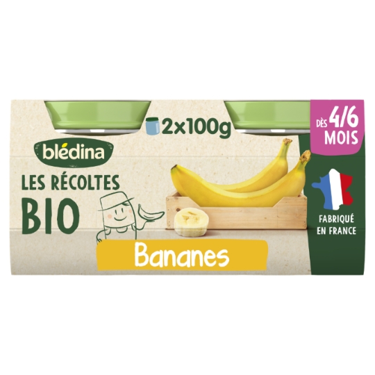 Purée de Fruits Bébé Banane dès 4/6 mois BLEDINA