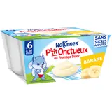 Dessert lacté bébé dès 6 mois Banane Sans Sucres Ajoutés Bio P'tit Onctueux NESTLE
