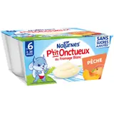 Dessert lacté bébé dès 6 mois Pêche P'tit Onctueux NESTLE