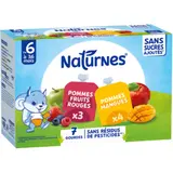 Compote bébé dès 6 mois Pomme Mangue Fruits Rouges Sans Sucres Ajoutés Naturnes NESTLE