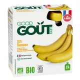 Compote bébé Dès 4 mois Banane Sans Sucres Ajoutés Bio GOOD GOUT