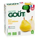 Compote bébé dès 4 mois Poire Williams Sans Sucres Ajoutés Bio GOOD GOUT