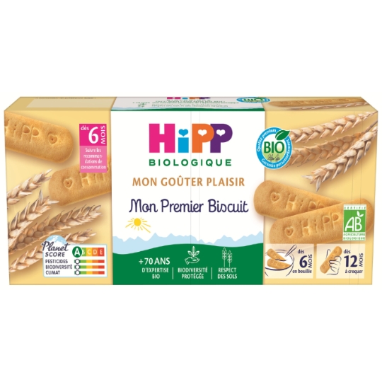 Biscuits Bébé dès 6 mois Mon Premier Biscuit Bio HIPP BIOLOGIQUE
