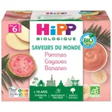 Compote bébé dès 6 mois Pomme Goyave Banane Bio Saveurs du Monde HIPP BIOLOGIQUE