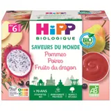 Compote bébé dès 6 mois Pomme Poire Fruits du Dragon Bio HIPP BIOLOGIQUE