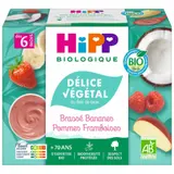 Dessert lacté bébé Brassé dès 6 mois Banane Pomme Framboise Bio HIPP BIOLOGIQUE