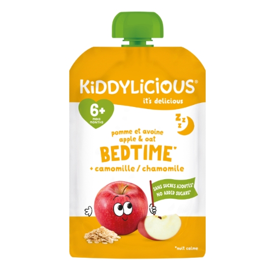 Compote Nuit Calme Pomme Avoine et Camomille KIDDYLICIOUS
