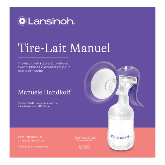 Tire-lait Manuel 2 phases d'expression LANSINOH