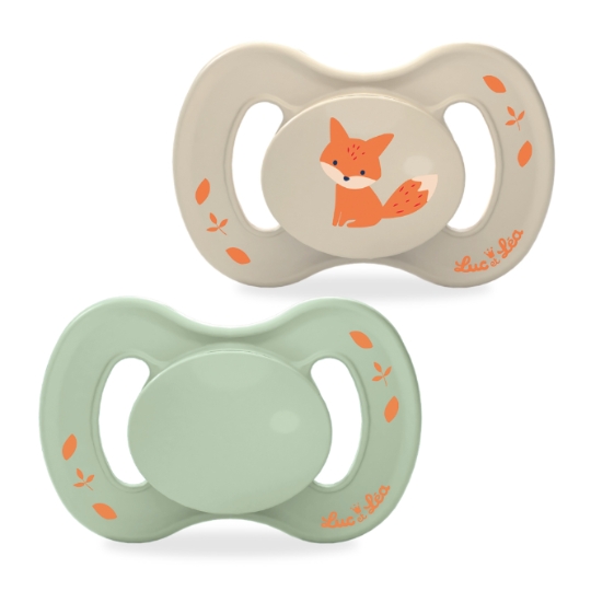 Sucettes Silicone Anatomique Extra-fine Eco-conçue Renard +18 Mois LUC ET LEA