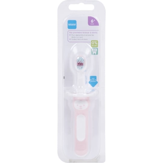 Brosse à dents Souple Bébé 0+ avec Anneau MAM