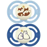Sucettes Phosphorescentes Animaux 18M+ Perfect MAM BABY