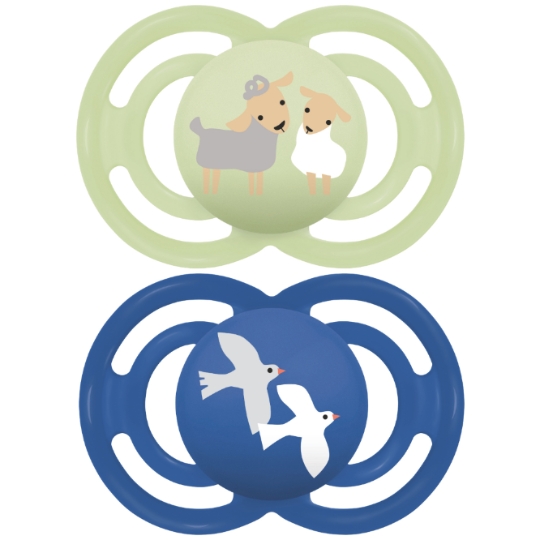 Sucettes Silicone Animaux Perfect 18M+ MAM BABY