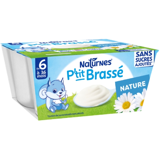 P'tit Brassé Naturnes Nature Sans Sucres Ajoutés de 6 à 36 Mois NATURNES