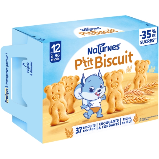Biscuits pour bébé Dès 12 mois P'tit Biscuit NATURNES