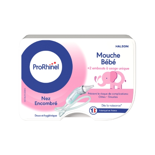 Mouche bébé et 2 Embouts Souples Jetables PRORHINEL