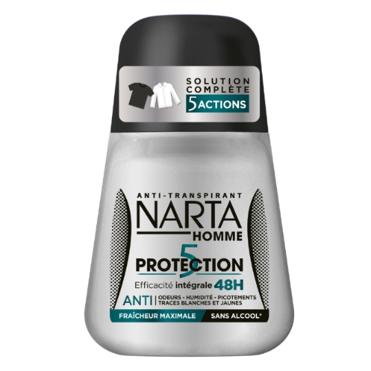 Déodorant bille homme Protection 5 Anti-Transpirant NARTA HOMME