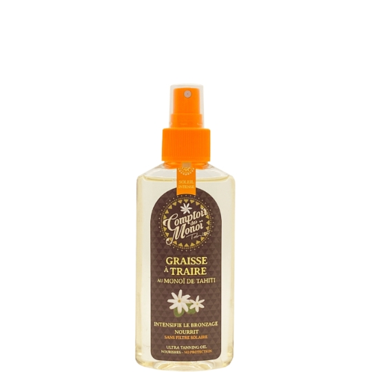 Graisse à traire Corps Intensifie Le Bronzage Nourrit Sans Filtre Solaire Monoï De Tahiti COMPTOIR DES MONOI