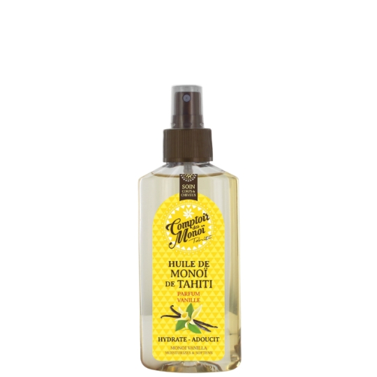 Huile Monoï De Tahiti Parfum Vanille Hydrate Adoucit Corps Cheveux COMPTOIR DES MONOI