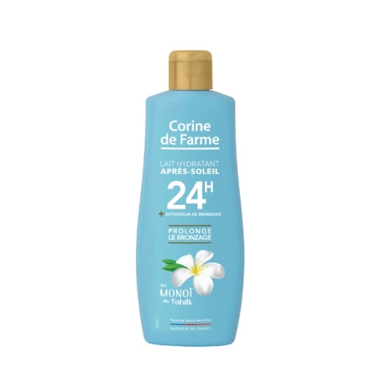 Après-soleil Lait Corps Hydratant 24h Activateur Bronzage Monoi de Tahiti CORINE DE FARME