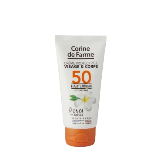 Crème Solaire Spf 50 Hydratante Monoi de Tahiti CORINE DE FARME