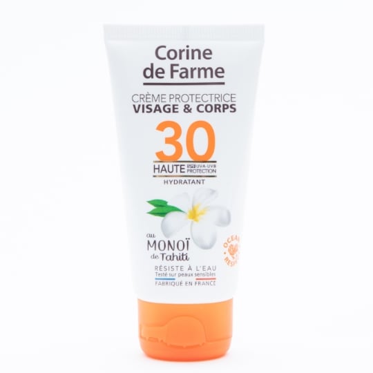 Crème Solaire Spf 30 Hydratante Monoi de Tahiti CORINE DE FARME
