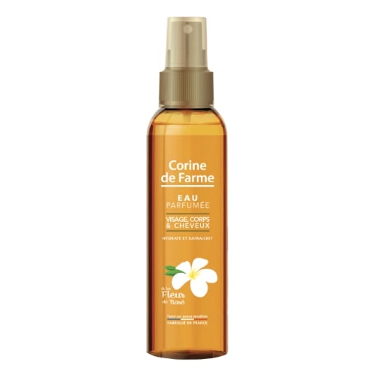 Brume solaire Corps Rafraîchissante Hydratante Parfumée Tiaré Monoï CORINE DE FARME