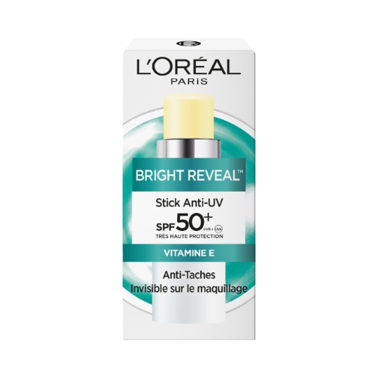 Crème solaire Stick Visage Spf 50+ Très Haute Protection Anti Taches Bright Reveal L'OREAL
