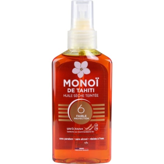 Huile sèche Corps Spf 6 Hâle Naturel Hydratant Monoï PARASOL