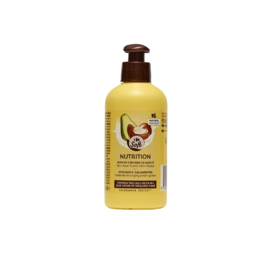 Soin cheveux Nutrition Avocat Beurre de Karité Nectar of Beauty CARREFOUR SOFT