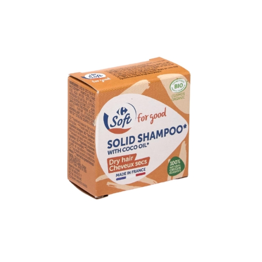 Solid Shampoo bio, sans conservateurs et à l'huile de coco CARREFOUR SOFT