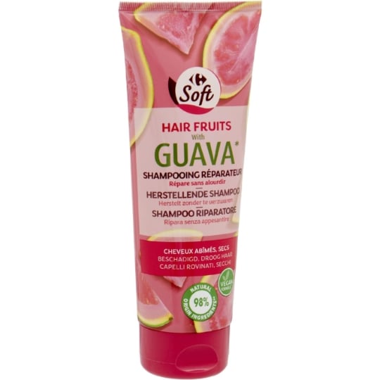 Shampoing Réparateur pour Cheveux abîmés Goyave Hair Fruits CARREFOUR SOFT